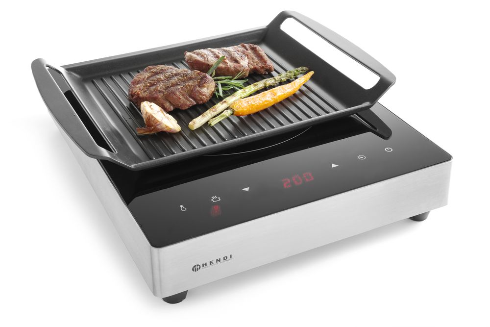 Grillplaat voor inductiekookplaten