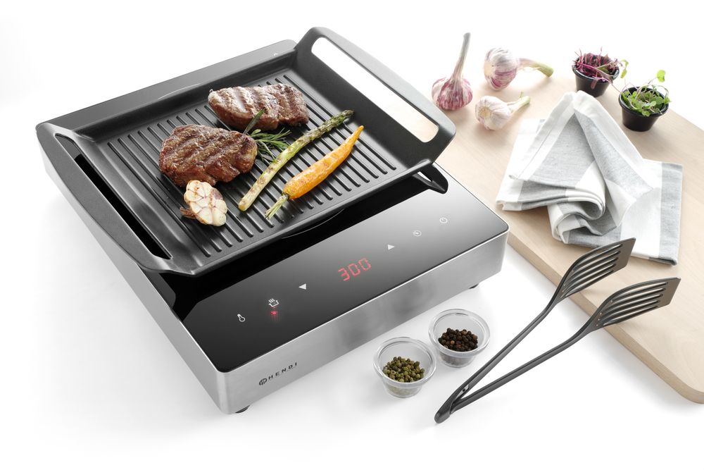 Grillplaat voor inductiekookplaten