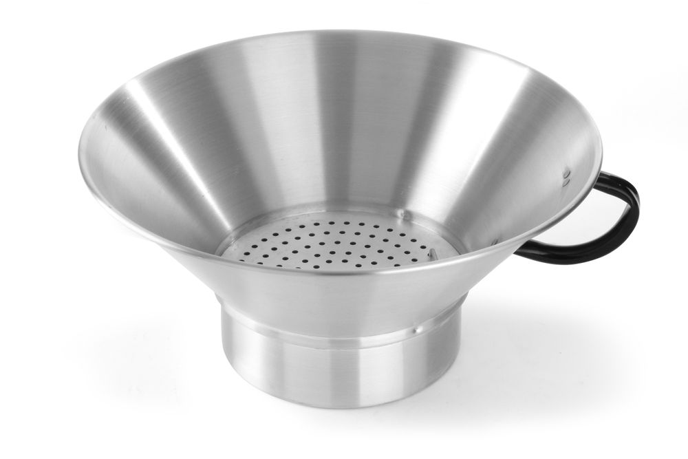 Aluminum frying colander