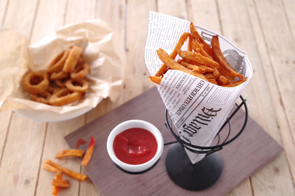 French fry bag holder