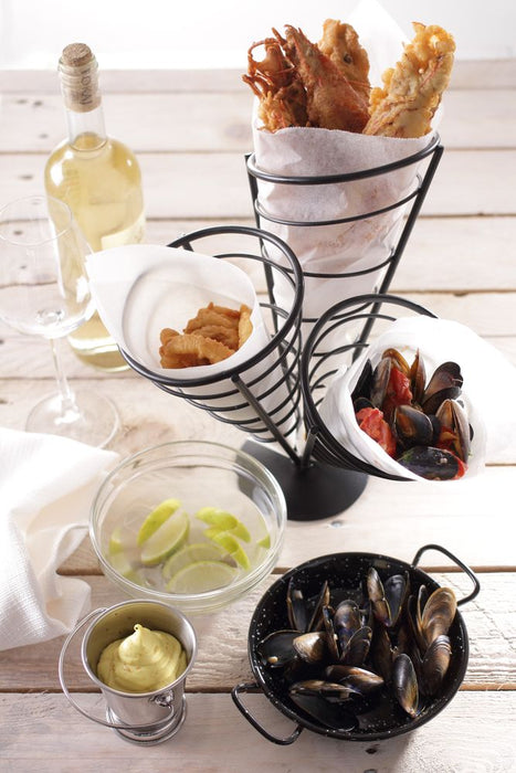 French fry bag holder