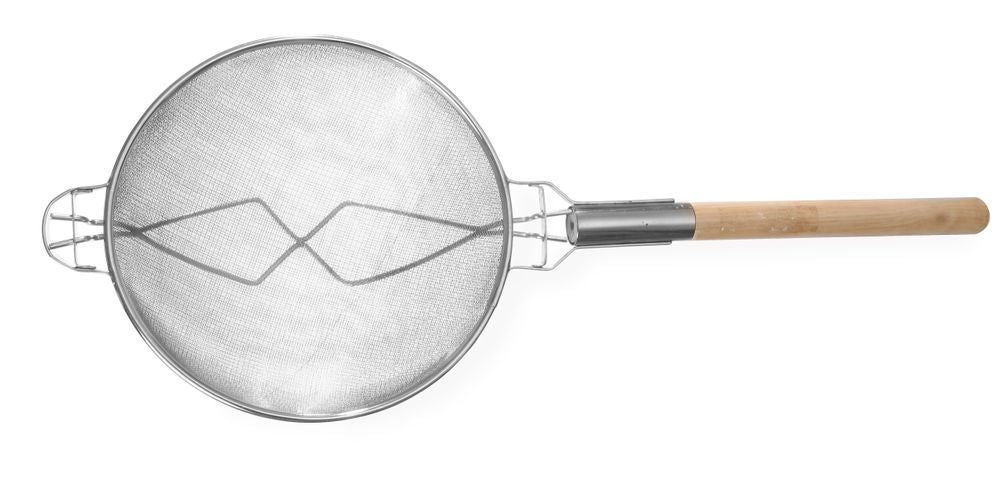 Lay-on sieve, double mesh