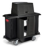 Rubbermaid set van 2 afsluitbare deuren voor hotelwagen zwart