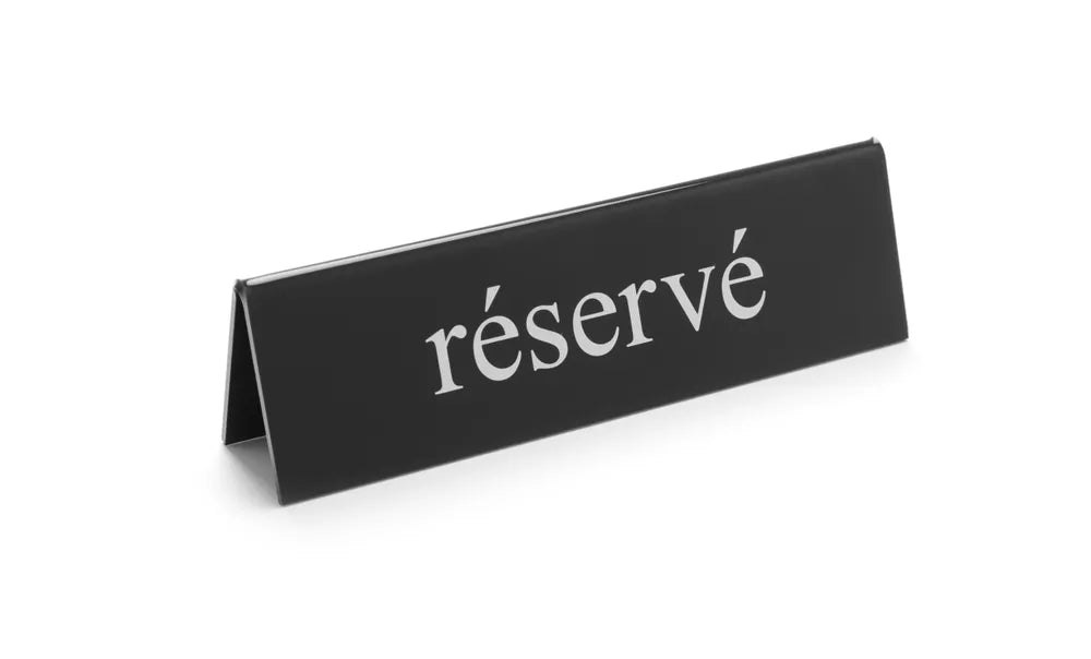 Tafelstandaard gereserveerd