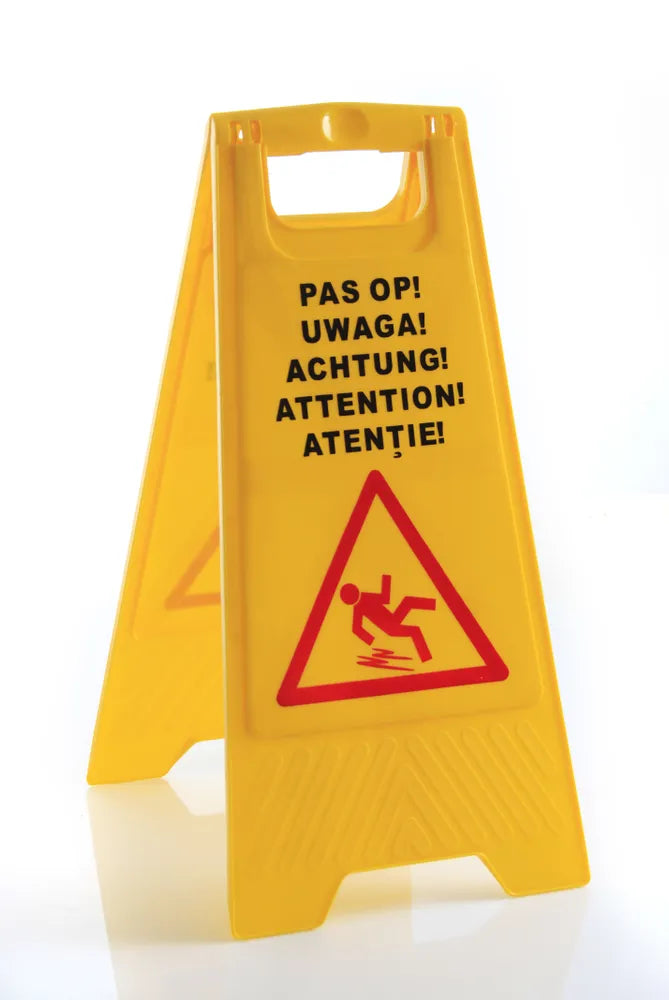 Natte vloer bord