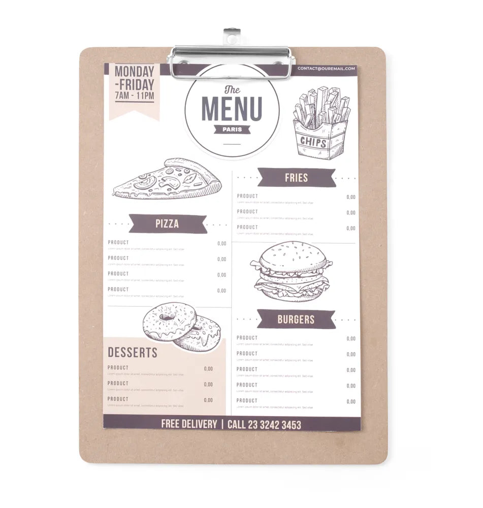 Menu klembord