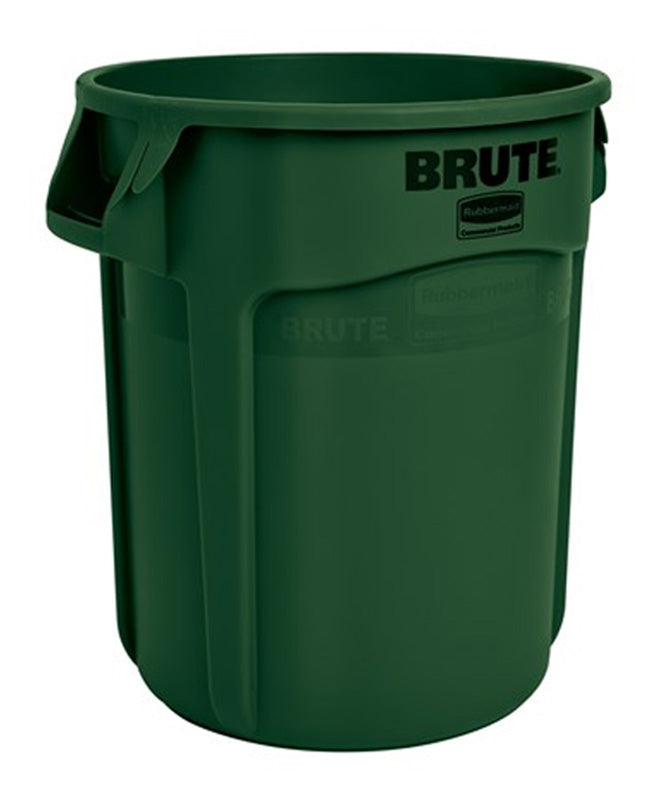 Rubbermaid ronde Brute container 75,7 liter donkergroen