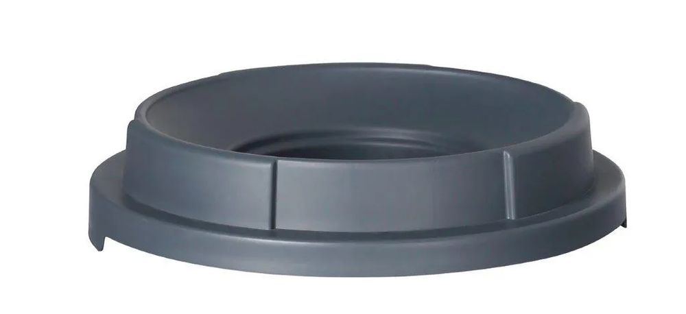 Open lid for round waste bin