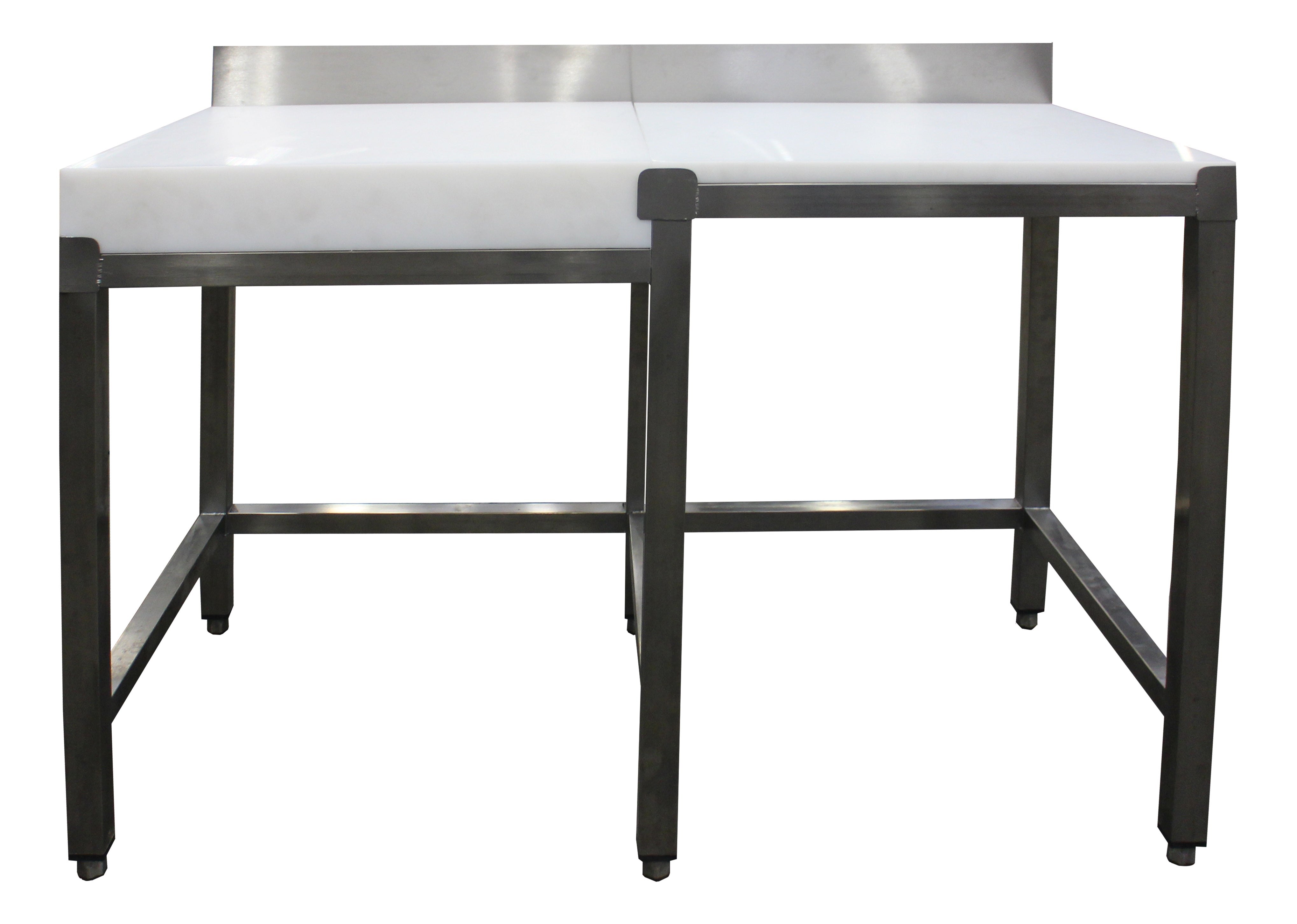 SARO Demontagetafel met hakblok met Opstaande rand 1800x600