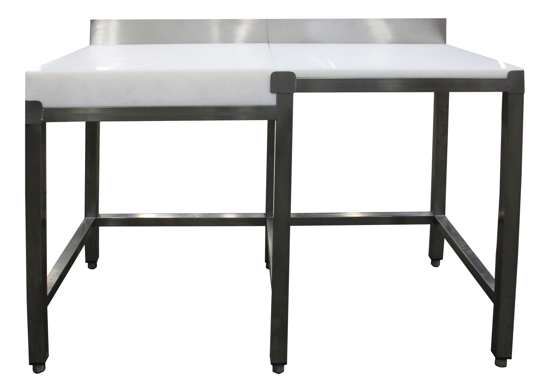 SARO Demontagetafel met hakblok met Opstaande rand 1800x600