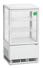 Mini-koelvitrine 58L, wit