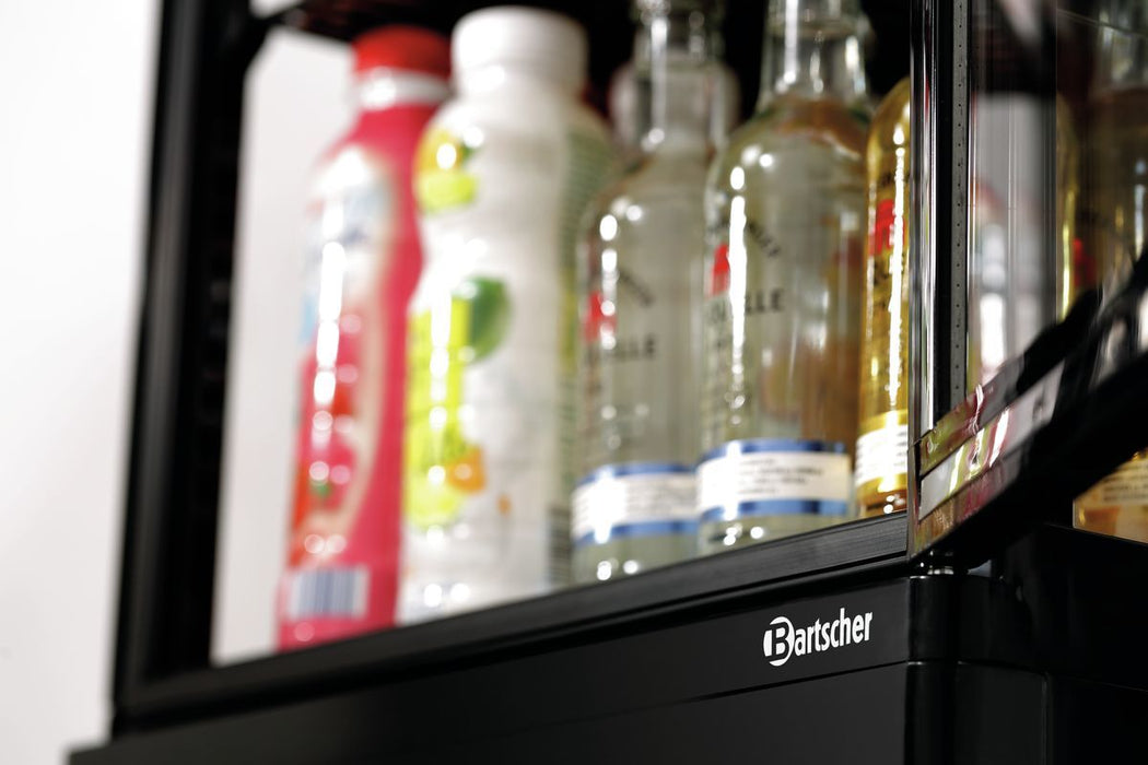 Mini refrigerated display case 78L, black