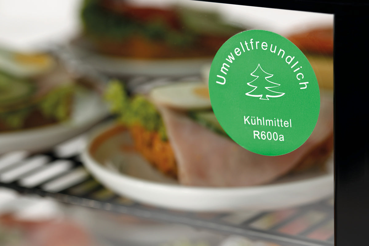 Mini-koelvitrine 78L, zwart