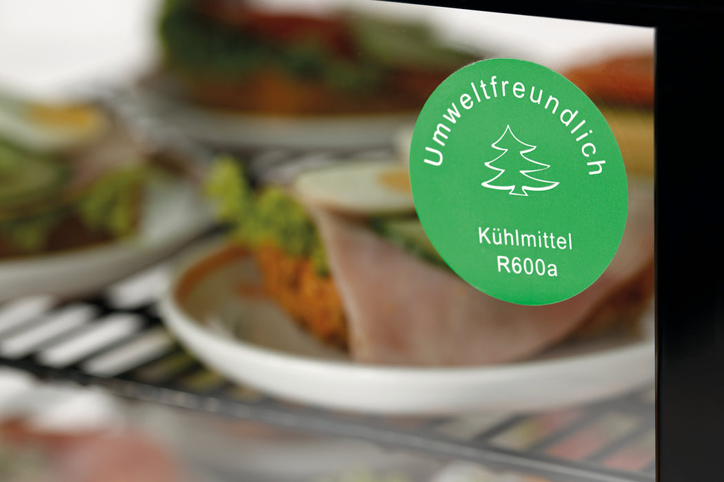 Mini refrigerated display case 78L, black