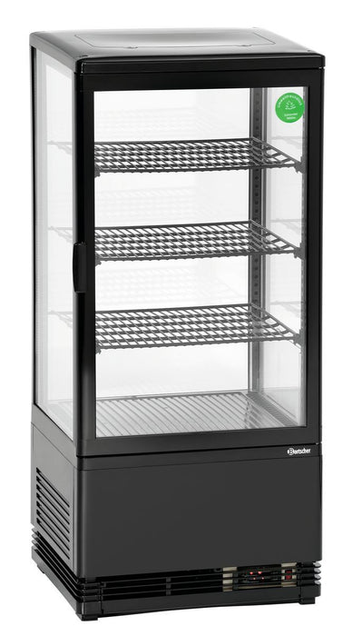 Mini refrigerated display case 78L, black