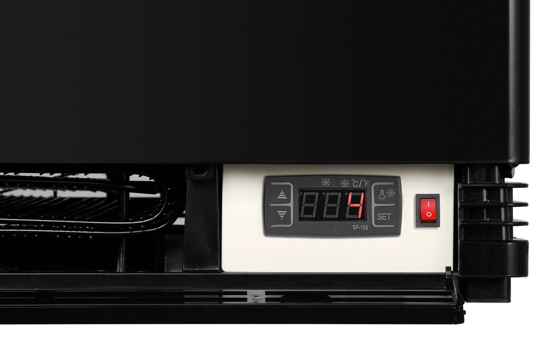 Mini refrigerated display case 78L, black