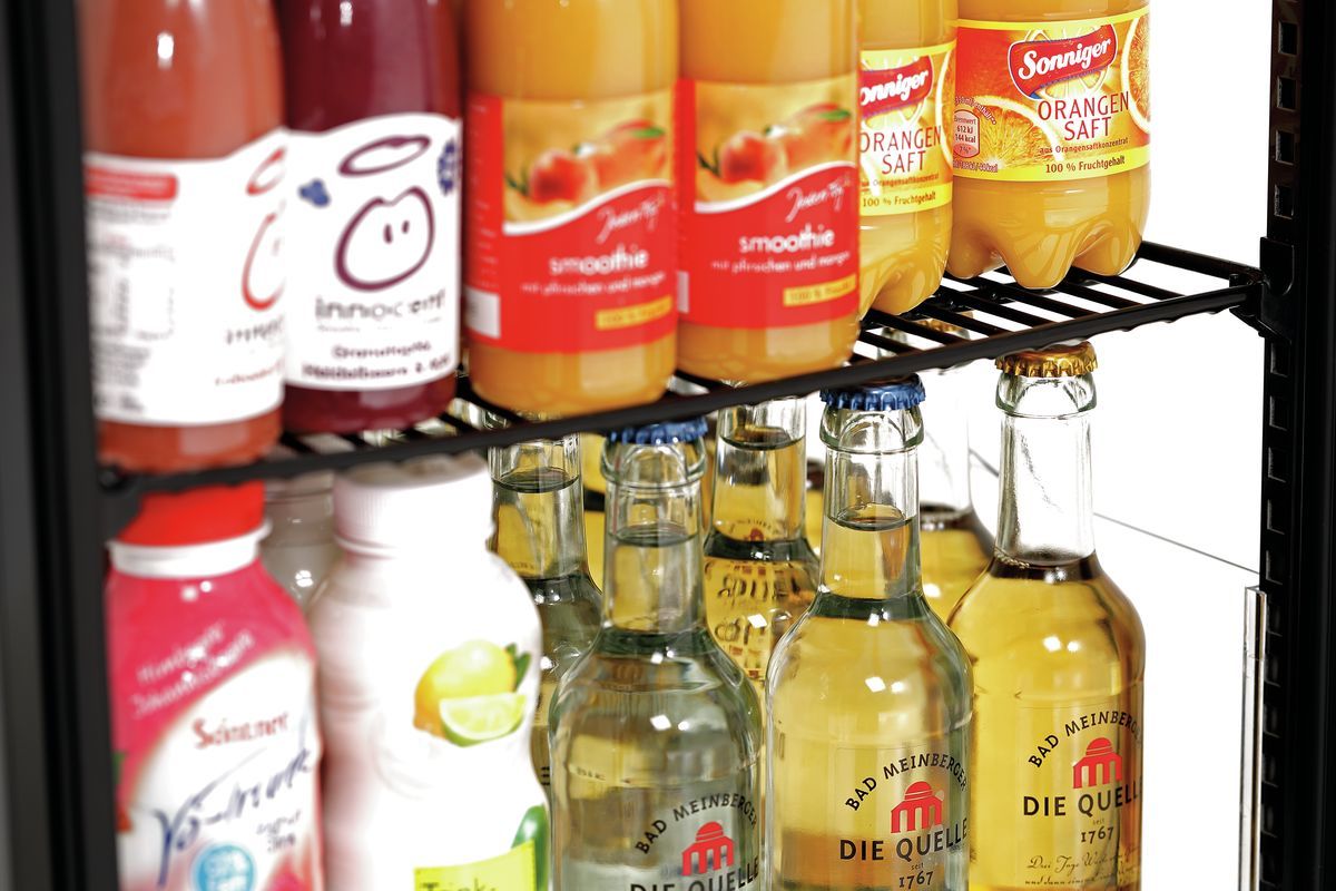 Mini-koelvitrine 78L, zwart