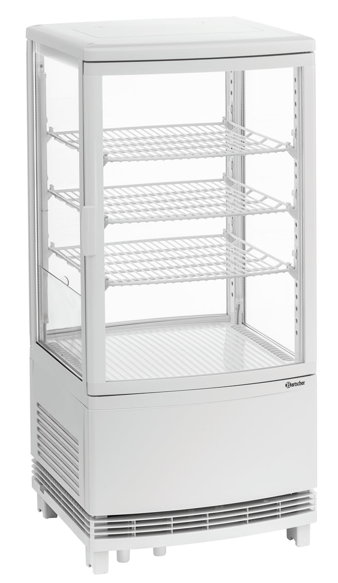 Mini-koelvitrine 75L2T wit