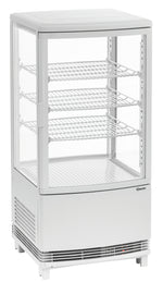 Mini-koelvitrine 75L2T wit
