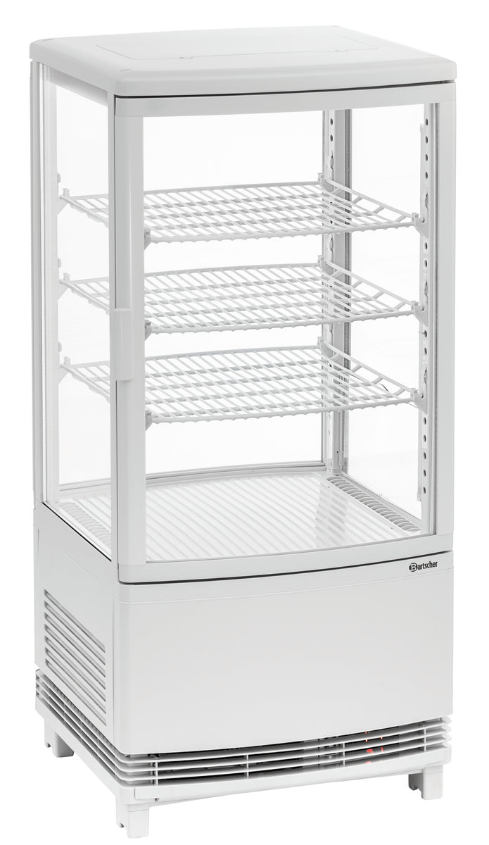 Mini-koelvitrine 75L2T wit