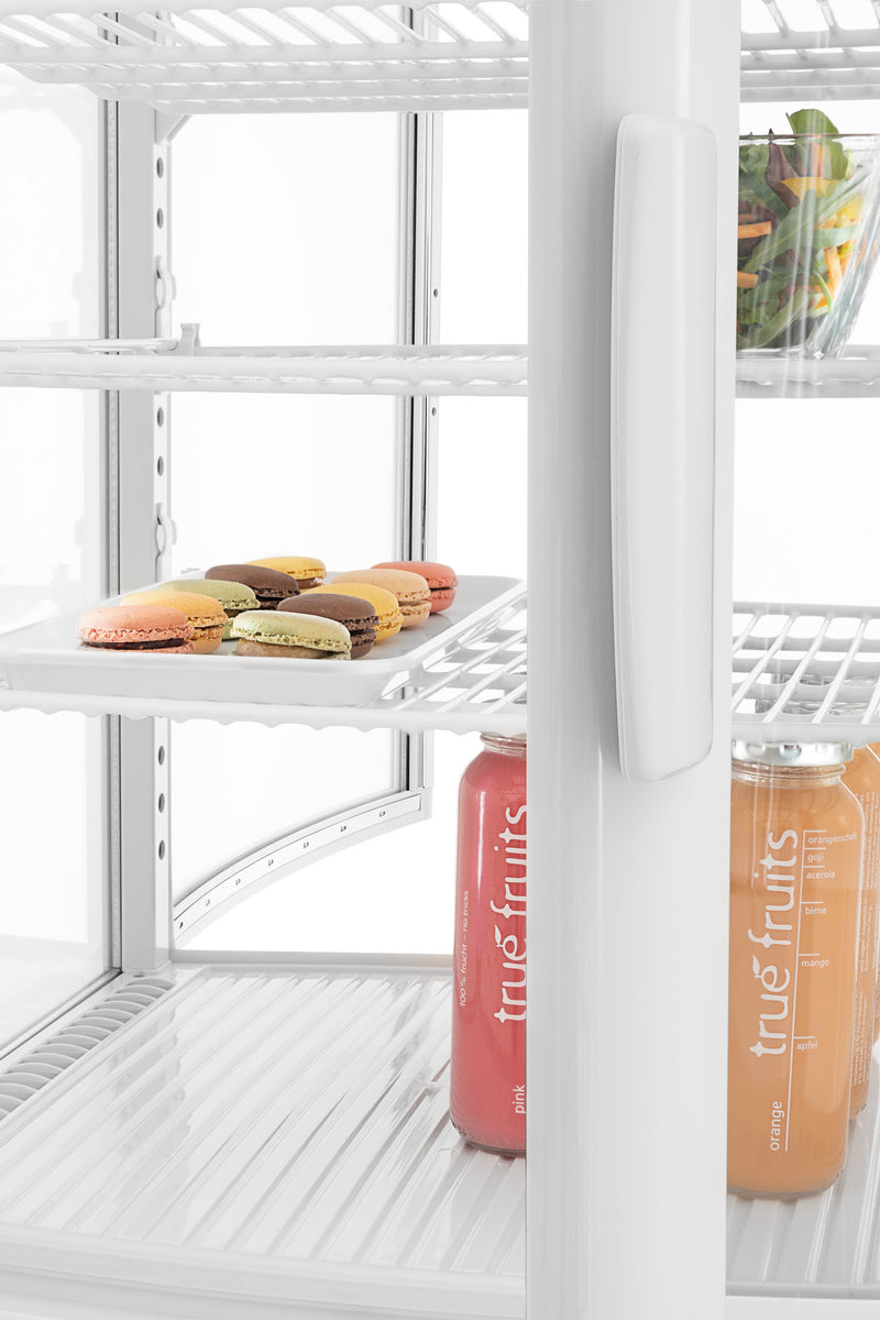 Mini-koelvitrine 75L2T wit