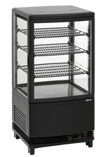 Mini-koelvitrine 64L2T zwart
