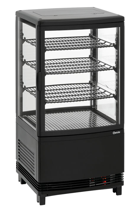 Mini-koelvitrine 64L2T zwart