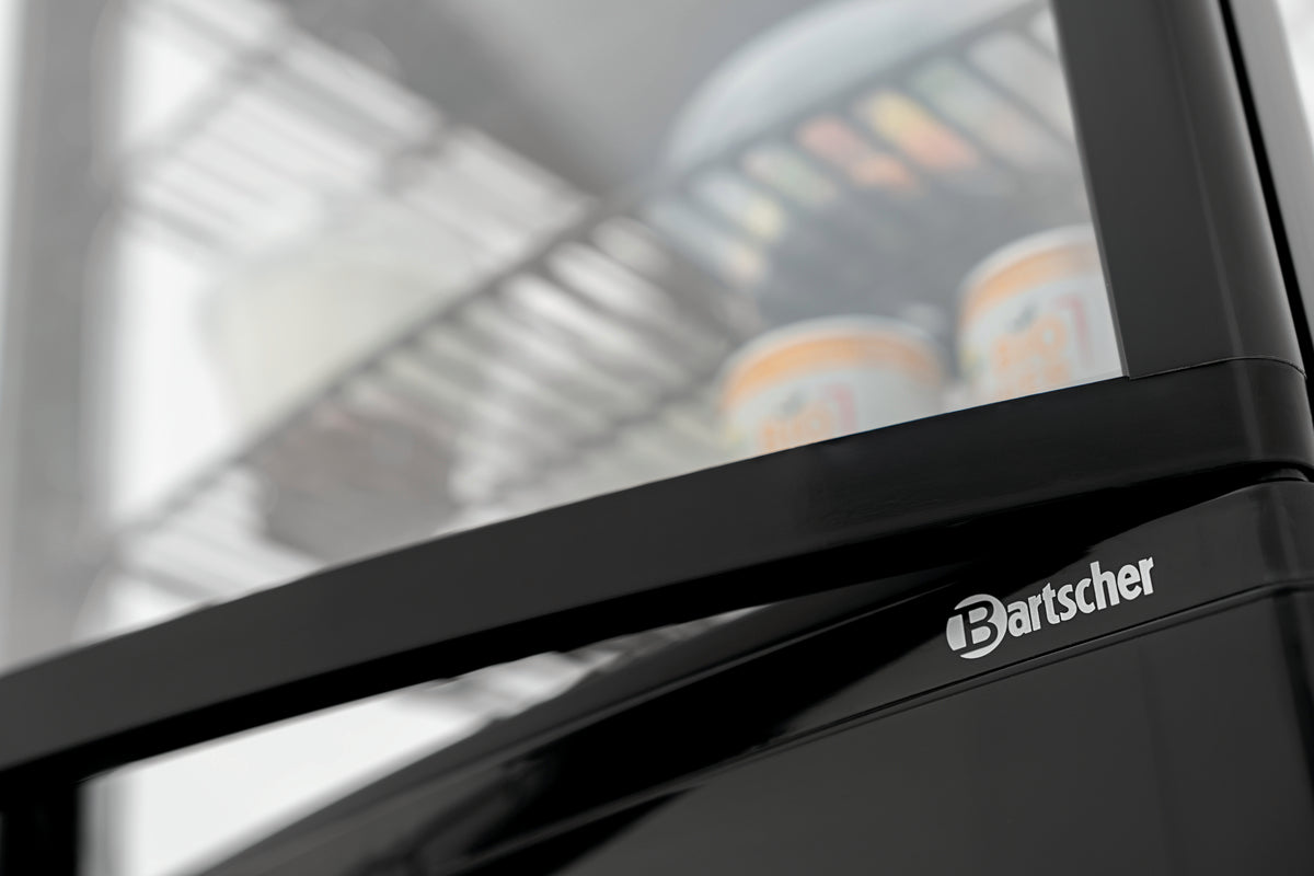 Mini-koelvitrine 75L2T zwart