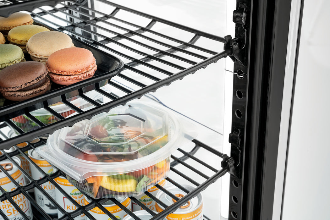 Mini-koelvitrine 75L2T zwart