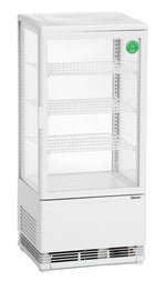 Mini-koelvitrine 78L, wit