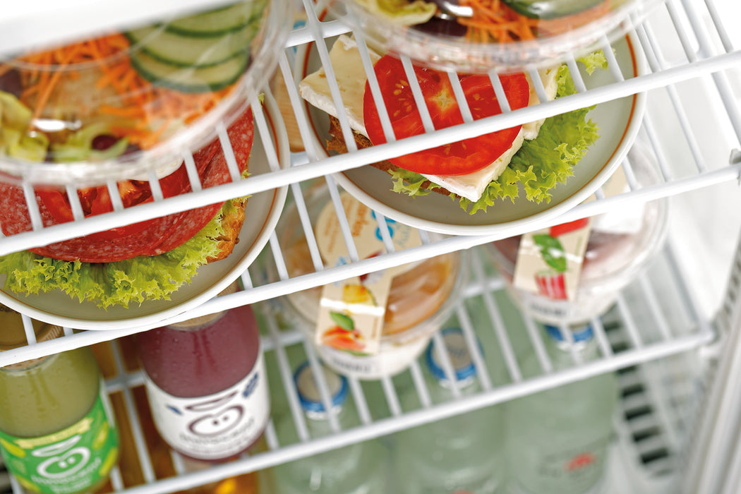 Mini refrigerated display case 78L, white