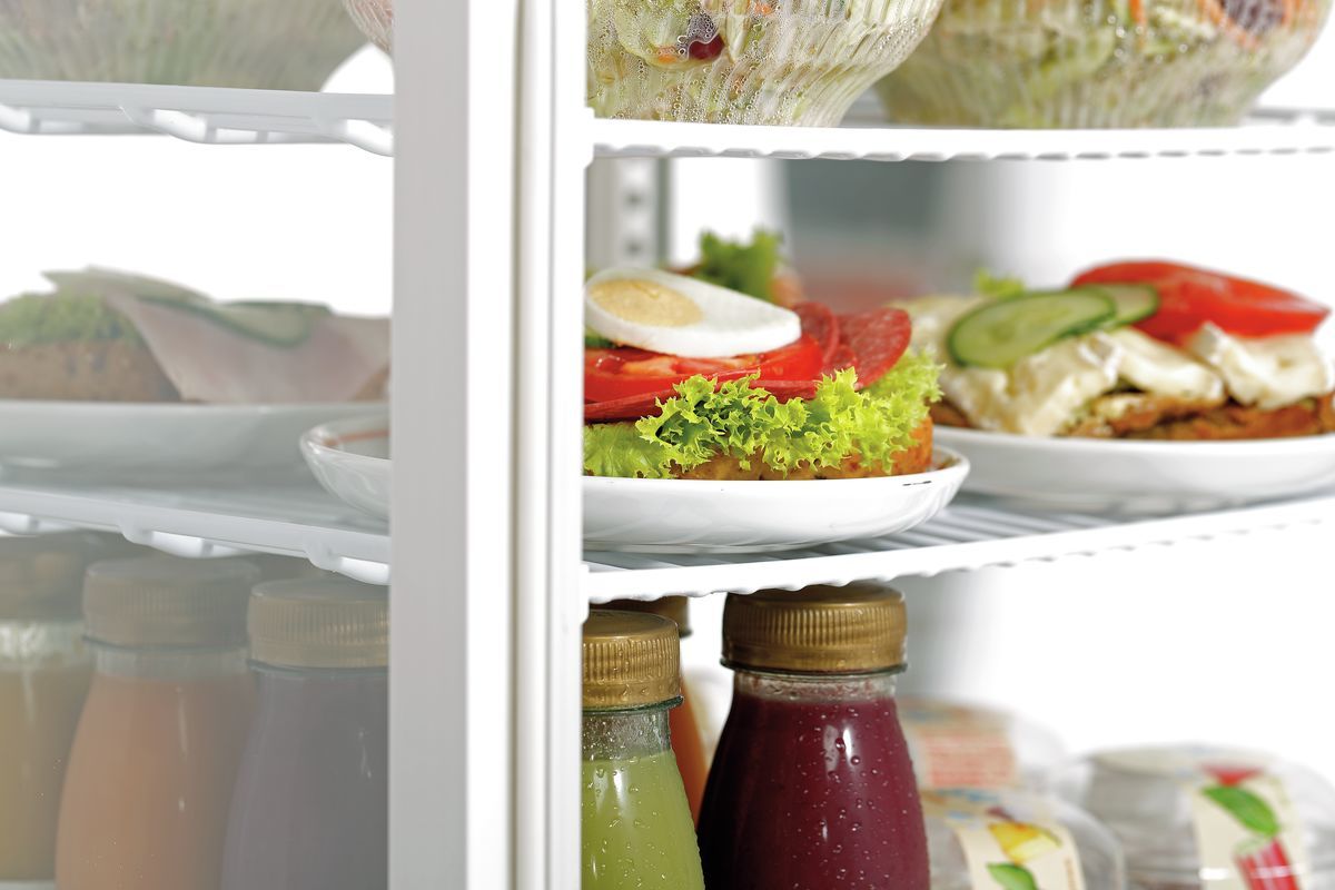 Mini-koelvitrine 78L, wit