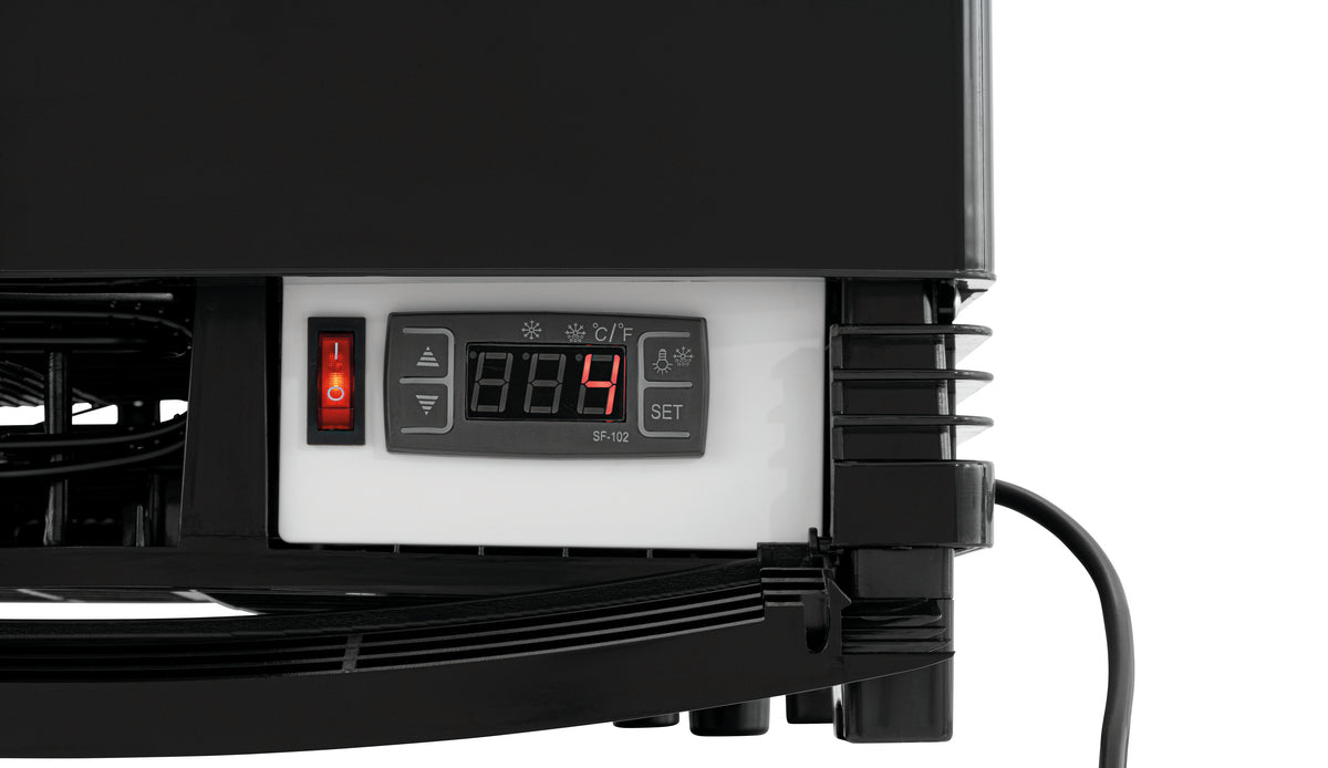 Mini-koelvitrine 98L2T zwart