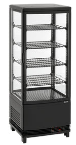 Mini-koelvitrine 98L2T zwart