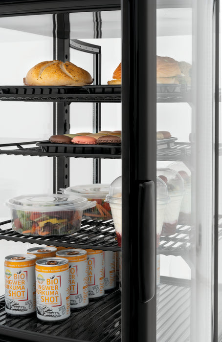 Mini-koelvitrine 98L2T zwart