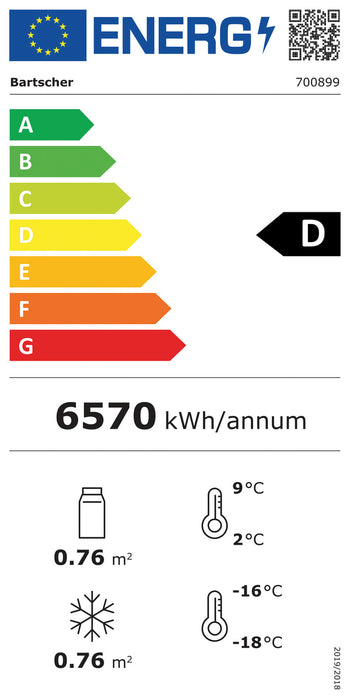 Koel-/vriescombinatie 820L