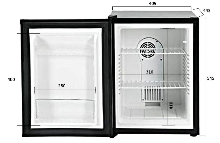 MINIBAR 40L PELTIER KOELING