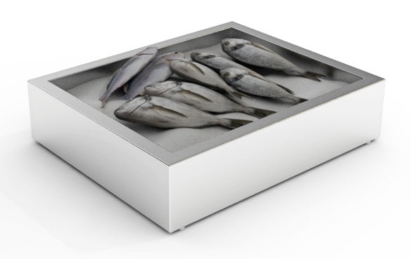 CRUSHED ICE BAK 2/1 GN OPBOUW RVS AISI 304