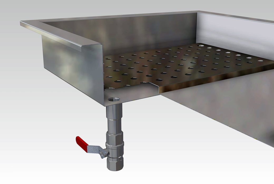 CRUSHED ICE CONTAINER 1/1 GN BUILT-IN STAINLESS STEEL AISI 304