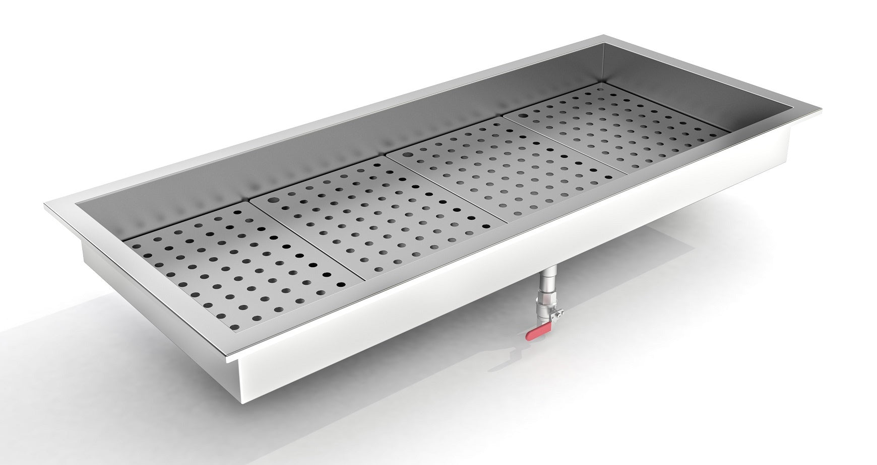 CRUSHED ICE BAK 4/1 GN INBOUW RVS AISI 304