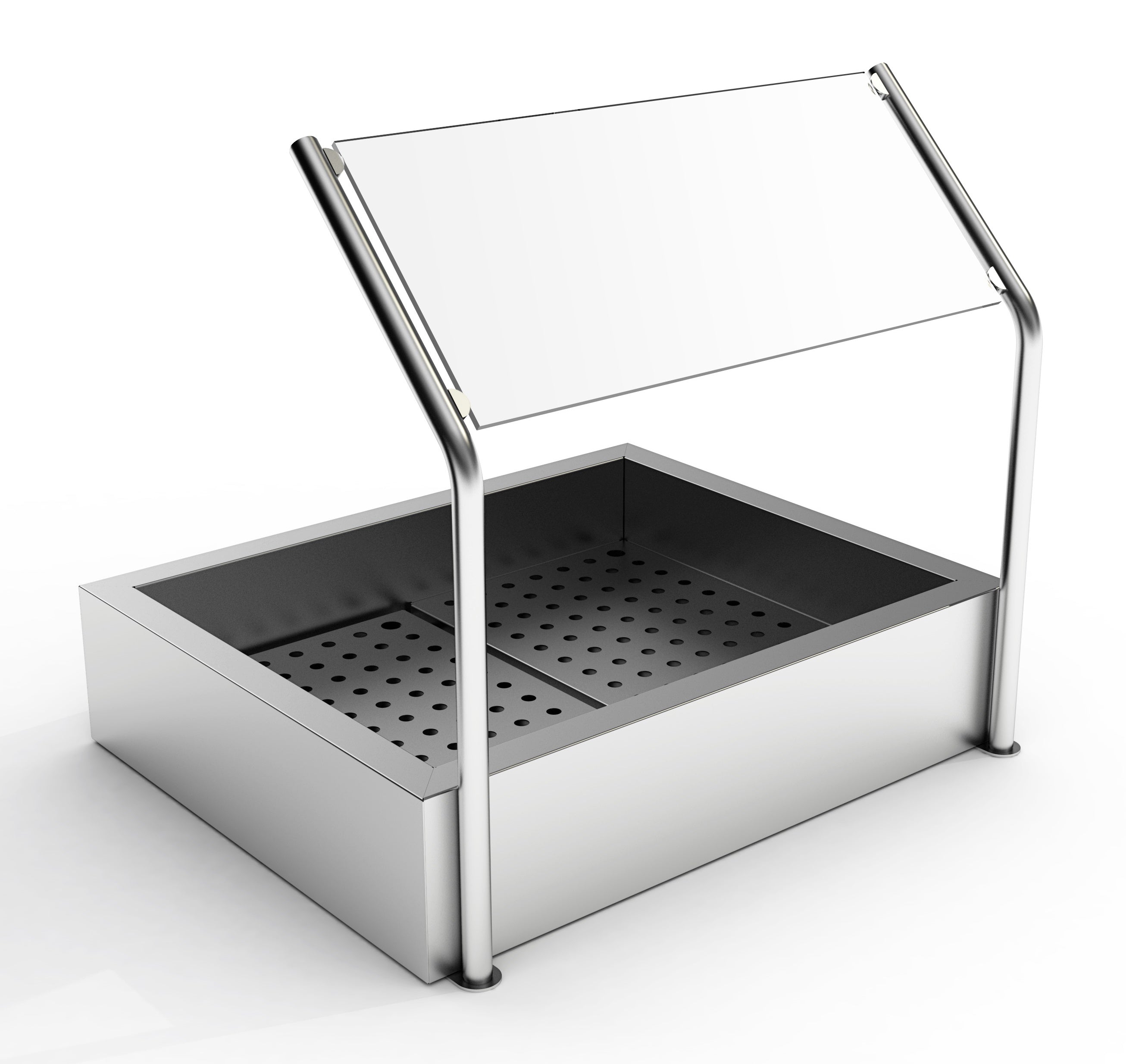 GLASOPSTAND 3/1GN SELF SERVICE TBV 7013.2710  **VERZENDING MET PALLETVRACHT ONMOGELIJK**