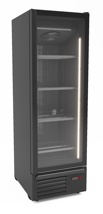 VRIESKAST 1 GLASDEUR ZWART 500L