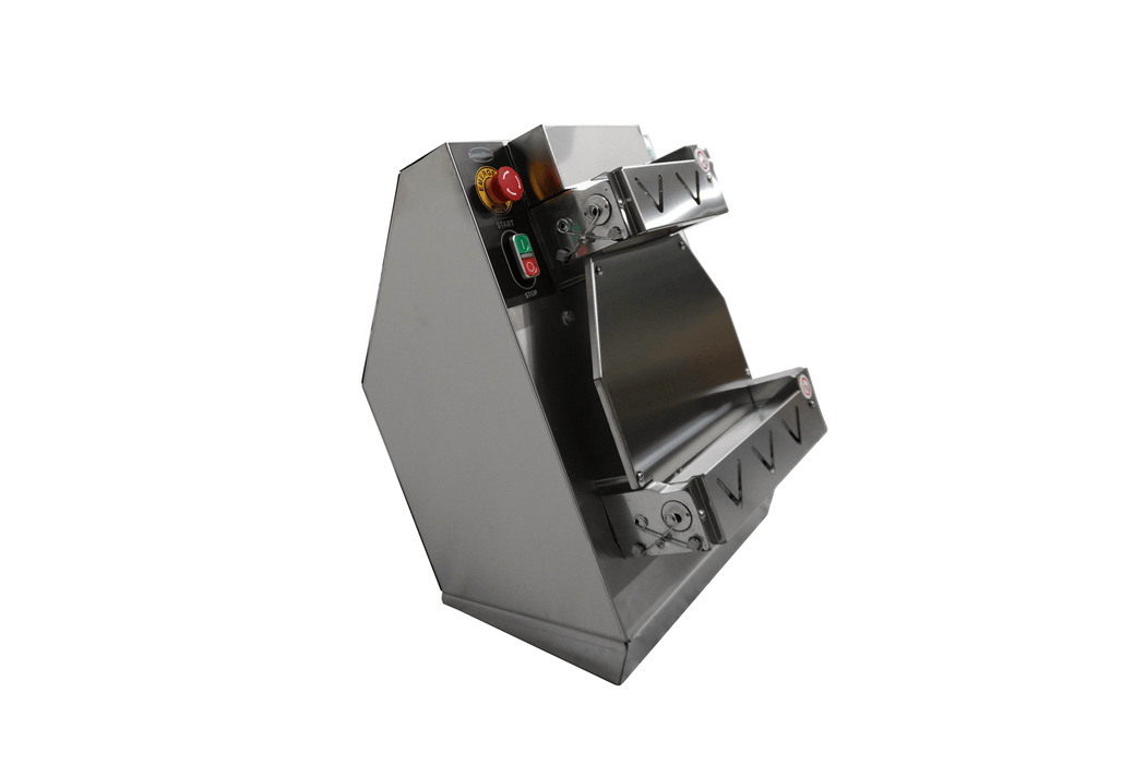 DEEGROLLER 30CM RECHT - VOLLEDIG RVS