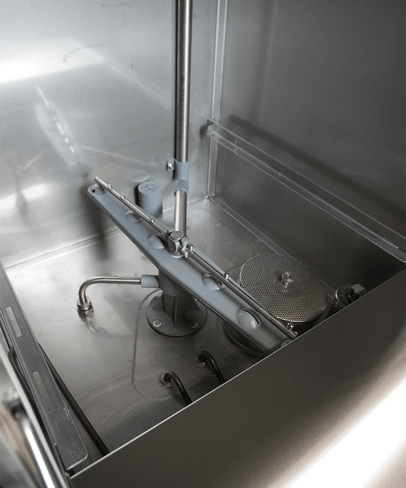 FRONT LOADING DISHWASHER ENT 500-230 DP DDE WITH DRAIN PUMP AND SOAP DOSING PUMP