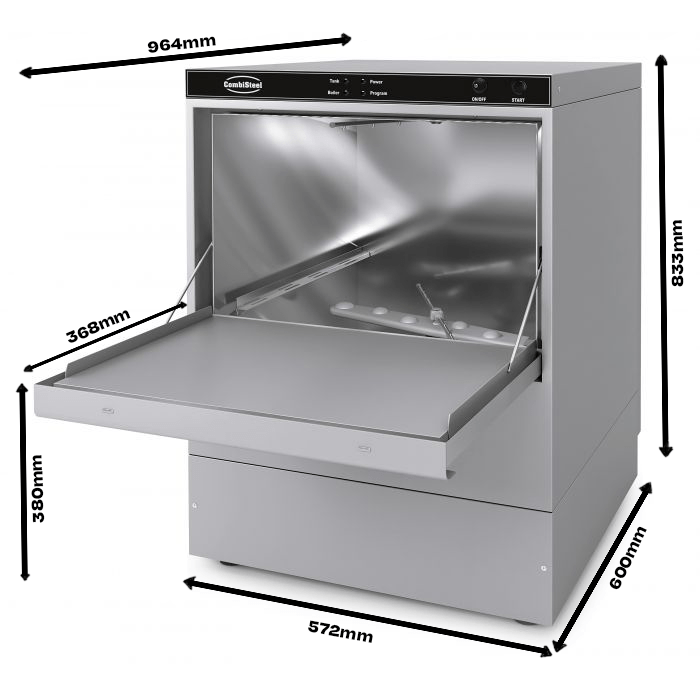 VAATWASSER VOORLADER ENT 500-230 DP DDE   MET AFVOERPOMP EN ZEEPDOSEERPOMP