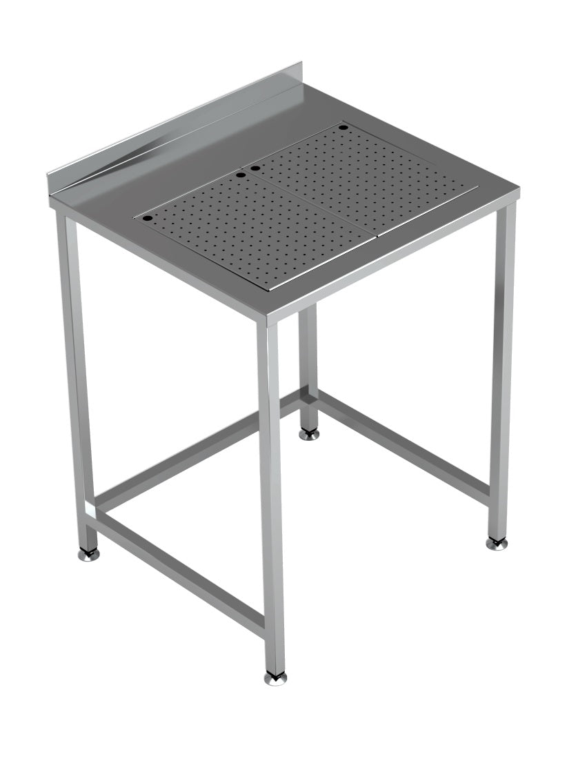 WERKTAFEL MET GEÏNTEGREERDE LEKBAK 700X650
