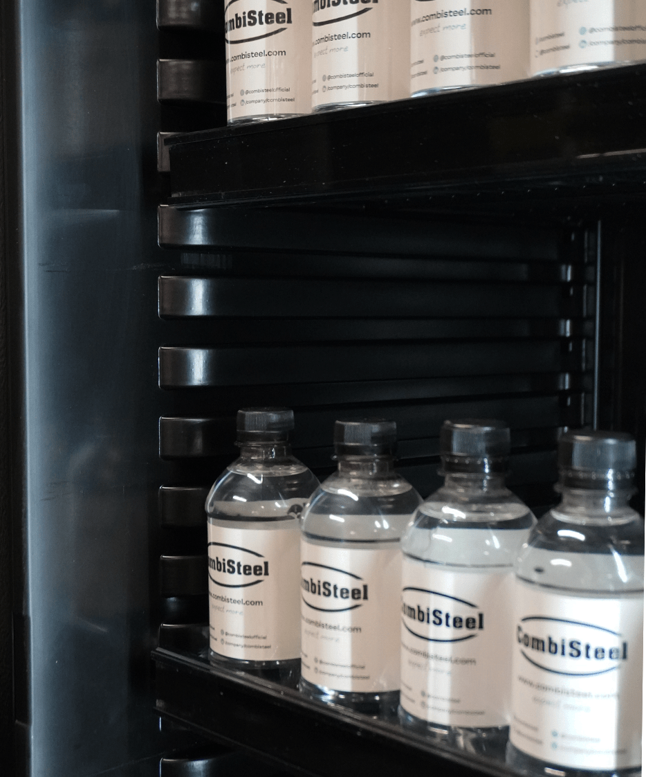 Drankenkoelkast 1 glasdeur zwart met lichtbak SVE-450 BLC