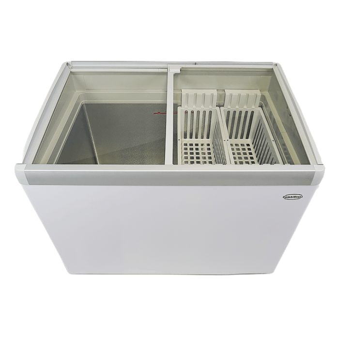Combisteel Vrieskist met Glasdeksel – 336 Liter