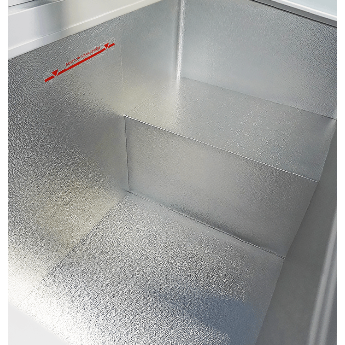 Combisteel Vrieskist met Glasdeksel – 336 Liter