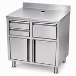 RVS koffie werktafel 1000x600x1150